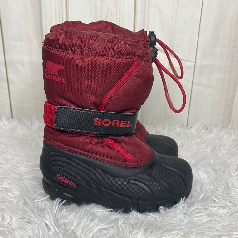 Sorel Kids Red and Black Winter Boots